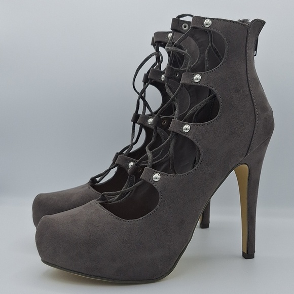 Penny Loves Kenny Shoes - NEW Penny Loves Kenny Lace Up Closed Toe Platform Heels Size - 7.5